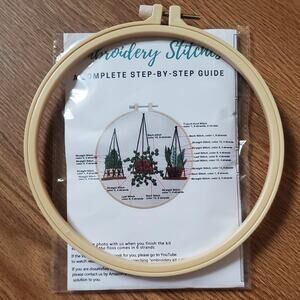 Louise maelys hanging planter embroidery